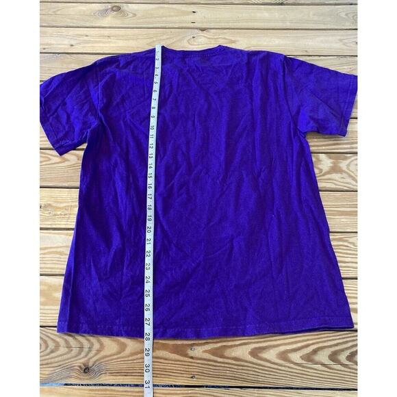 Vintage Delta Yes We Did Baltimore World Champs Graphic T Shirt Large Purple - Picture 5 of 6